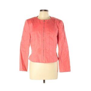 Carlisle Coral Long Sleeve Pintuck Zippered Jacket